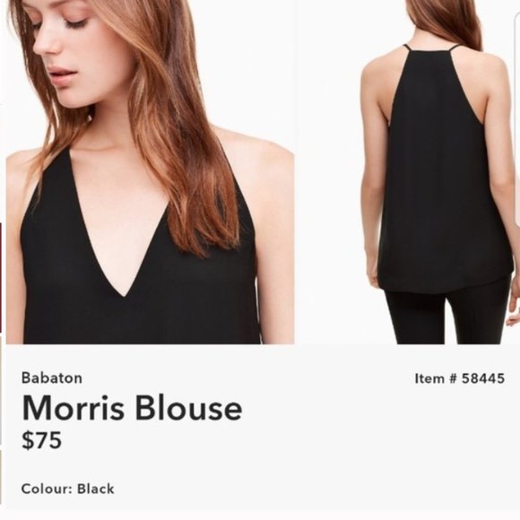 Aritzia Babaton Morris Blouse white tank XXS size - Picture 3 of 11